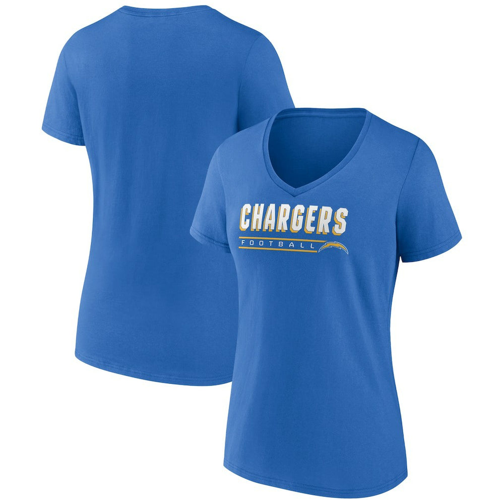 Los Angeles Chargers Women's Primary Play V-Neck T-Shirt