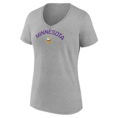 Minnesota Vikings Women's Team Arc V-Neck T-Shirt