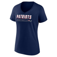 New England Patriots Women's Primary Play V-Neck T-Shirt