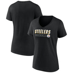 Pittsburgh Steelers Women's Primary Play V-Neck T-Shirt