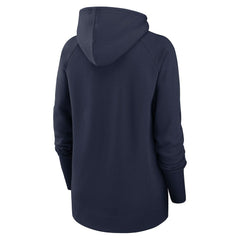 New England Patriots Nike Women's Asymmetrical Raglan Full-Zip Hoodie