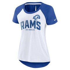 Los Angeles Rams Nike Women's Back Slit Lightweight Fashion T-Shirt