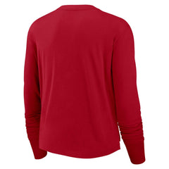 Tampa Bay Buccaneers Nike Women's Modest Crop Performance Long Sleeve T-Shirt