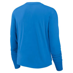 Los Angeles Chargers Nike Women's Modest Crop Performance Long Sleeve T-Shirt