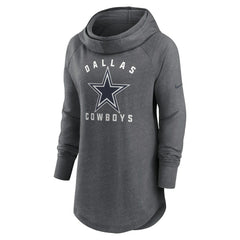 Dallas Cowboys Nike Women's Raglan Funnel Neck Pullover Hoodie