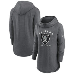 Las Vegas Raiders Nike Women's Raglan Funnel Neck Pullover Hoodie