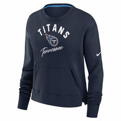 Tennessee Titans Nike Women's High Hip Fleece Pullover Sweatshirt