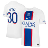 Lionel Messi Paris Saint-Germain 2022/23 Third Breathe Stadium Replica Player Jersey White - Nike