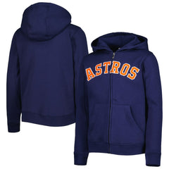 Houston Astros Youth Wordmark Full-Zip Fleece Hoodie | MLB Outlet