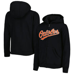 Baltimore Orioles Youth Wordmark Full-Zip Fleece Hoodie | MLB Shop