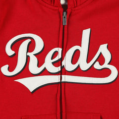 Cincinnati Reds Youth Wordmark Full-Zip Fleece Hoodie | MLB Online