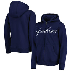 New York Yankees Youth Wordmark Full-Zip Fleece Hoodie | MLB Online