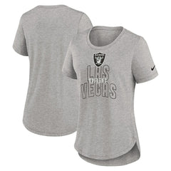 Las Vegas Raiders Nike Women's Fashion Tri-Blend T-Shirt