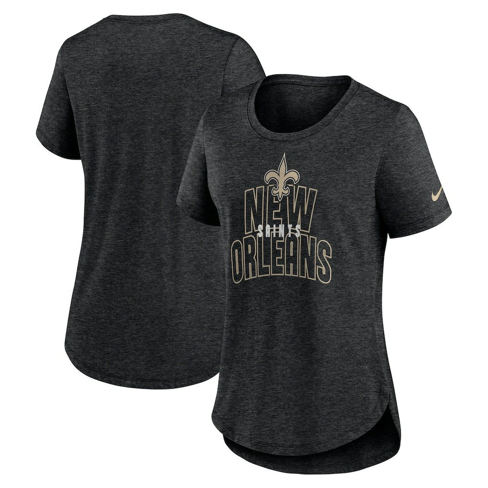 New Orleans Saints Nike Women's Fashion Tri-Blend T-Shirt