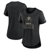 New Orleans Saints Nike Women's Fashion Tri-Blend T-Shirt