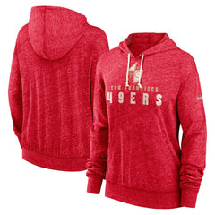 San Francisco 49ers Nike Women's Rewind Gym Vintage Lightweight Pullover Hoodie