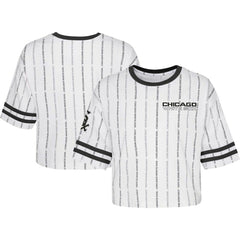 Chicago White Sox Girls Youth Ball Striped T-Shirt | MLB Discount