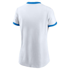 Los Angeles Chargers Nike Women's Rewind Ringer Tri-Blend T-Shirt