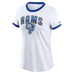 Los Angeles Rams Nike Women's Rewind Ringer T-Shirt