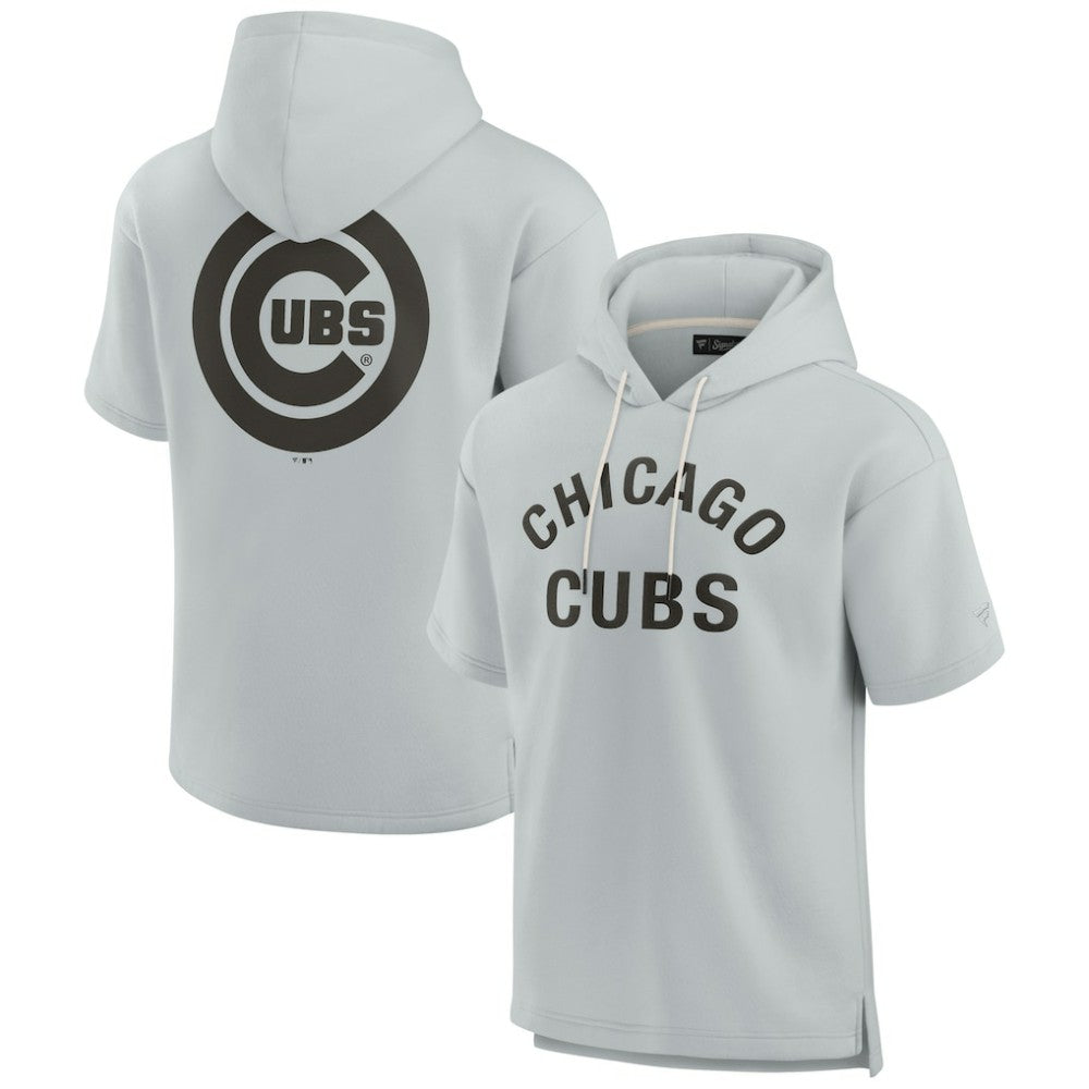 Chicago Cubs Fanatics Unisex Elements Super Soft Fleece Short Sleeve Pullover Hoodie | MLB On Sale
