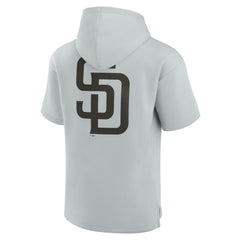 San Diego Padres Fanatics Unisex Elements Super Soft Fleece Short Sleeve Pullover Hoodie | MLB New