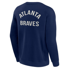 Atlanta Braves Fanatics Unisex Super Soft Pullover Crew Sweatshirt | MLB Outlet