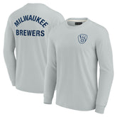 Milwaukee Brewers Fanatics Unisex Elements Super Soft Long Sleeve T-Shirt | MLB New