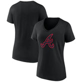 Atlanta Braves Women's Rough Diamond V-Neck T-Shirt | MLB Sale
