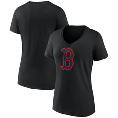 Boston Red Sox Women's Rough Diamond V-Neck T-Shirt | MLB For sale