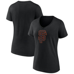 San Francisco Giants Women's Rough Diamond V-Neck T-Shirt | MLB Outlet