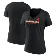 Arizona Diamondbacks Women's Back In Business V-Neck T-Shirt | MLB For sale