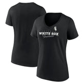 Chicago White Sox Women's Back In Business V-Neck T-Shirt | MLB New