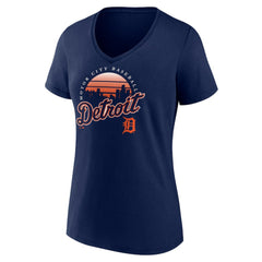Detroit Tigers Women's One Champion V-Neck T-Shirt | MLB New