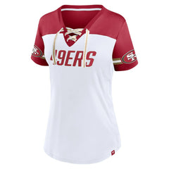 San Francisco 49ers Fanatics Deebo Samuel Women's Athena Name & Number V-Neck Top