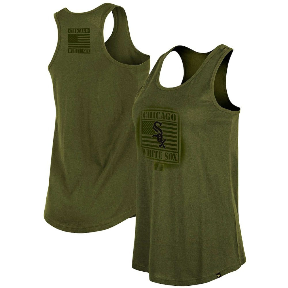 Chicago White Sox New Era Women's 2023 Armed Forces Day Racerback Tank Top | MLB On Sale