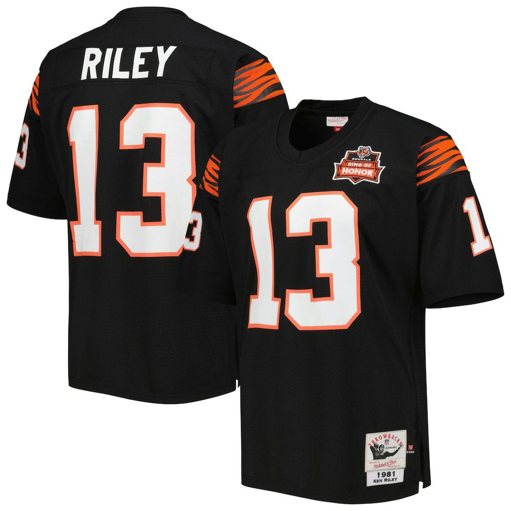 Cincinnati Bengals Mitchell & Ness Ken Riley 1981 Authentic Throwback Retired Player Jersey