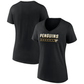 Pittsburgh Penguins Women's Primary Play V-Neck T-Shirt On Sale