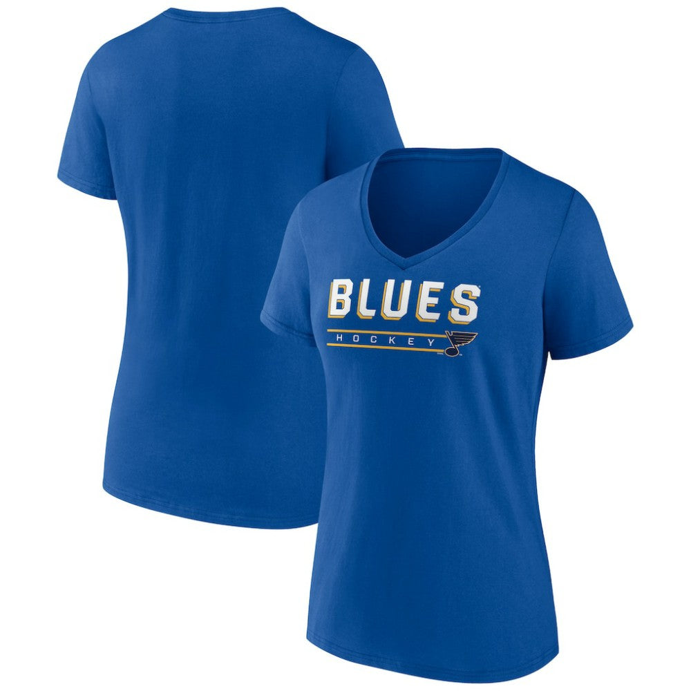 St. Louis Blues Women's Primary Play V-Neck T-Shirt For Sale