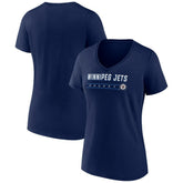 Winnipeg Jets Women's Primary Play V-Neck T-Shirt Outlet