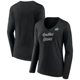 Dallas Stars Women's Forge Long Sleeve V-Neck T-Shirt Outlet