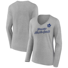 Toronto Maple Leafs Women's Forge Long Sleeve V-Neck T-Shirt Sale