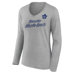 Toronto Maple Leafs Women's Forge Long Sleeve V-Neck T-Shirt Sale
