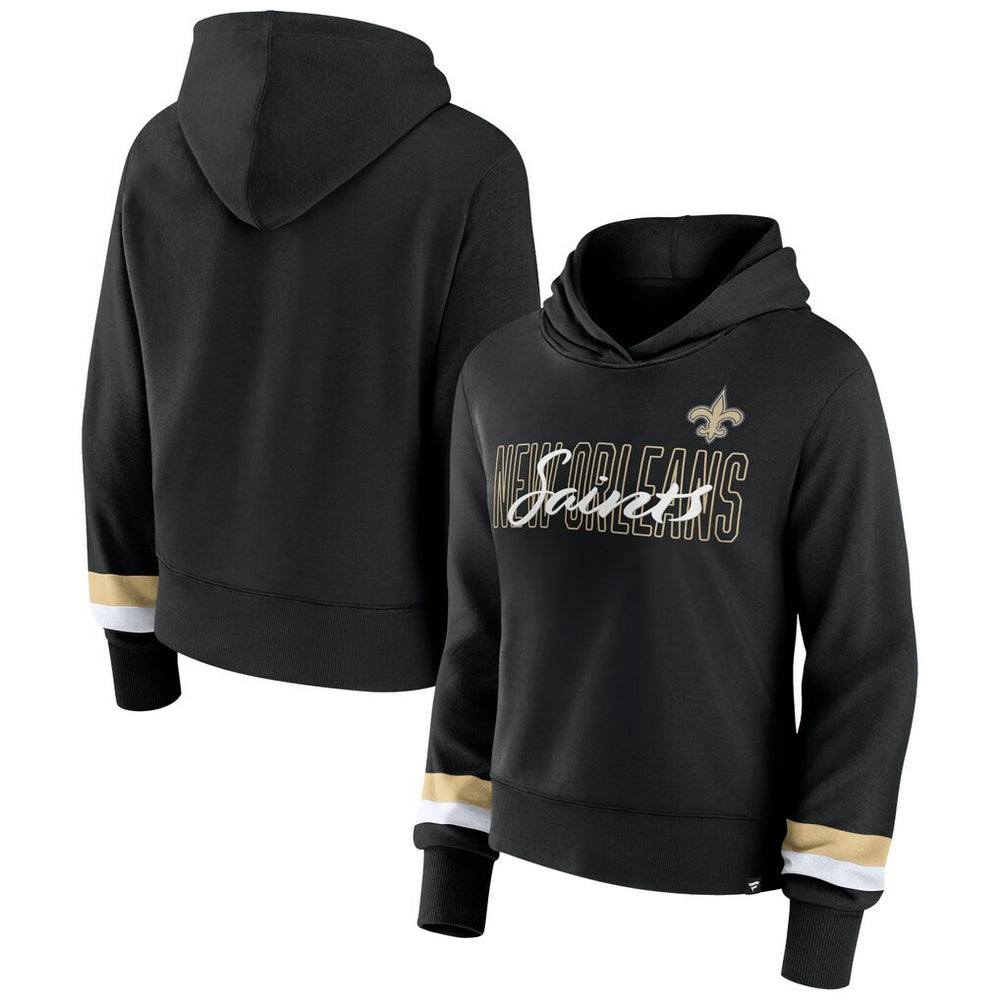New Orleans Saints Fanatics Women's Over Under Pullover Hoodie