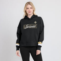 New Orleans Saints Fanatics Women's Over Under Pullover Hoodie