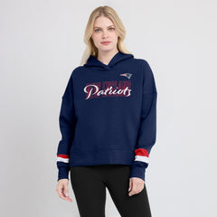 New England Patriots Fanatics Women's Over Under Pullover Hoodie
