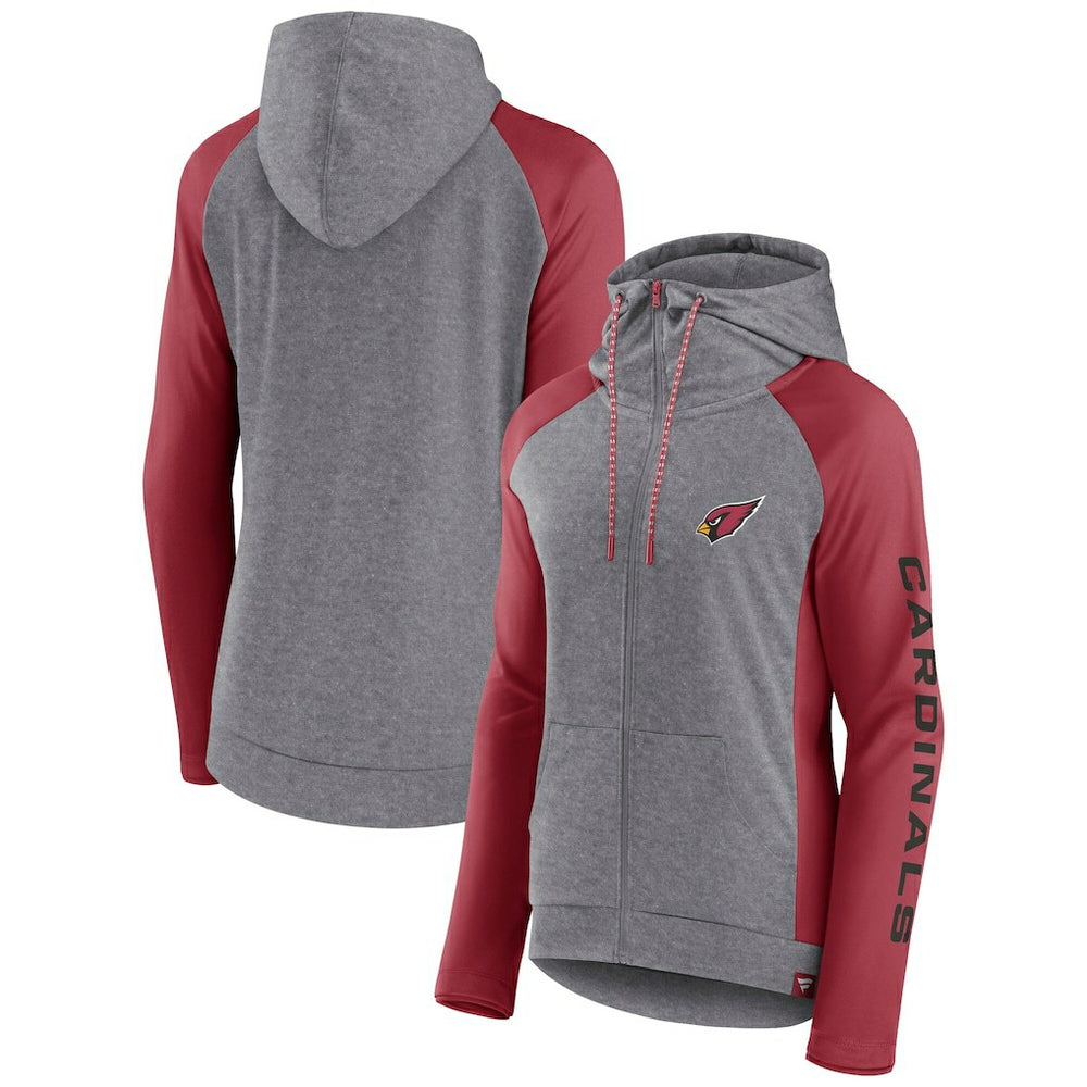 Arizona Cardinals Fanatics Women's Blind Side Lightweight Full-Zip Hoodie