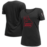 Atlanta Falcons New Era Women's Dirty Birds Kickoff V-Neck T-Shirt