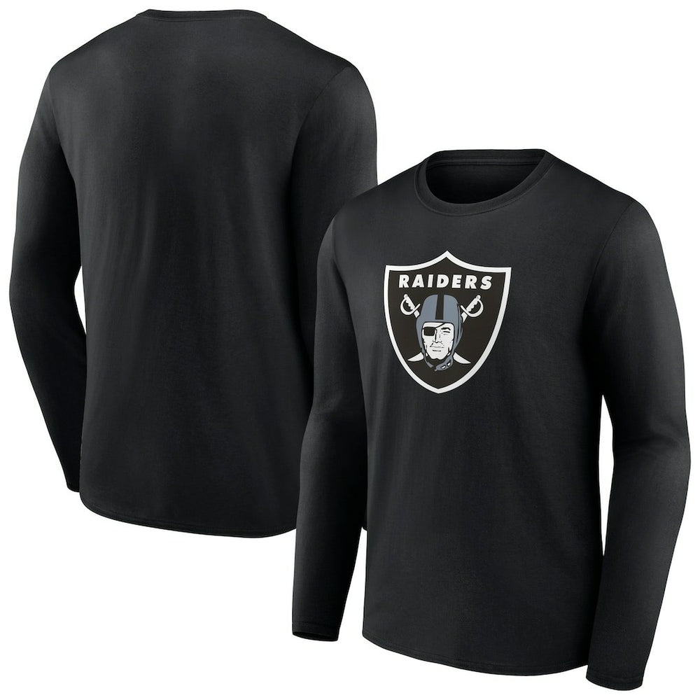 Las Vegas Raiders Primary Team Logo Long Sleeve T-Shirt