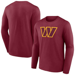 Washington Commanders Primary Team Logo Long Sleeve T-Shirt