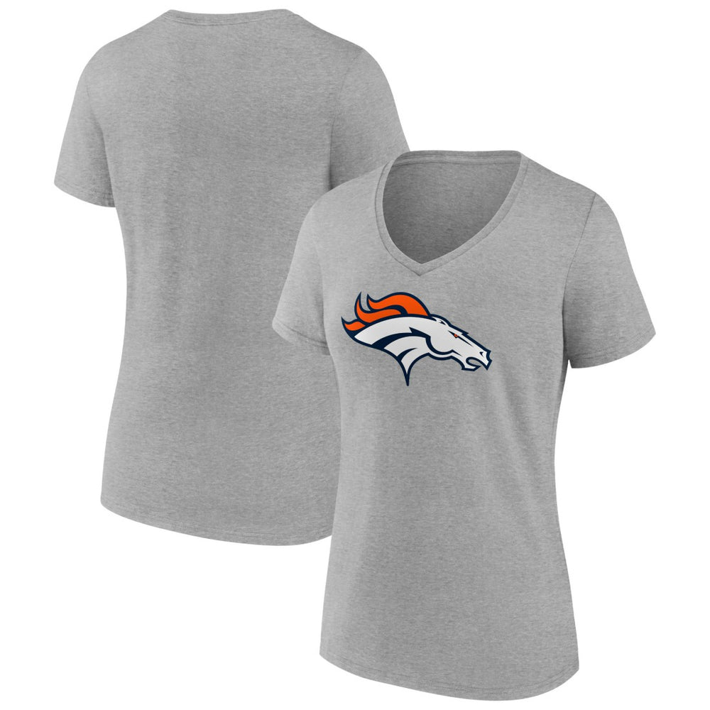 Denver Broncos Women's Primary Team Logo V-Neck T-Shirt